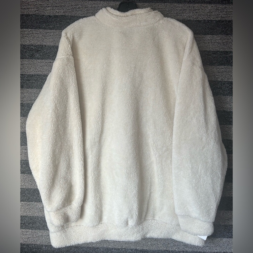 Vintage 90’s California Redwoods Cream Sherpa Pullover Fleece Men’s XXL EUC - Picture 5 of 5